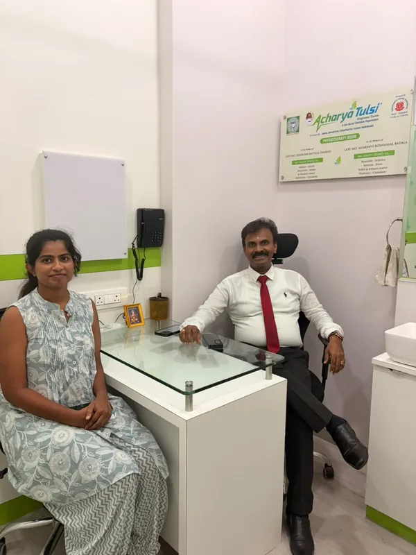 Consultation room where Dr. S. V. Ramesh reviews patient treatment plans